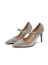 Pearl Stilettos Heels Pointed Heels Shoes