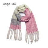 Thick Tassel Color Matching Thick Scarf