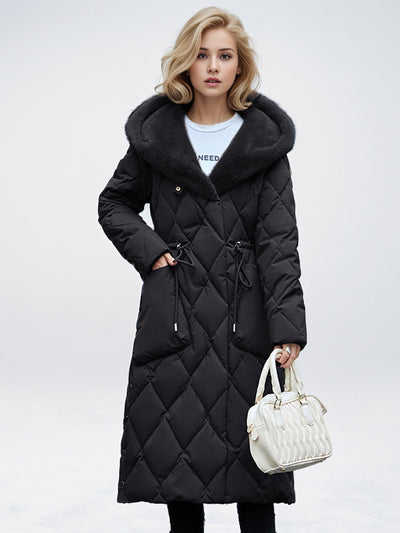 Hooded Thick Drawstring Cotton-padded Jacket