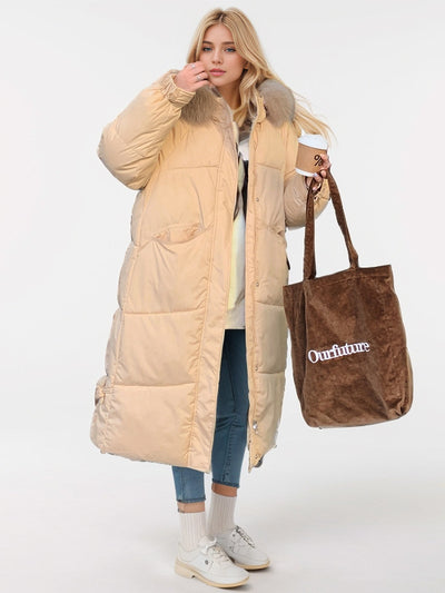 Long Loose Padded Cotton-padded Jacket Coat