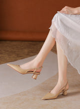 Fashion Women Coarse Heel Shoes