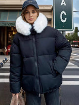 Short Loose Hooded Padded Warm Cotton-padded Jacket