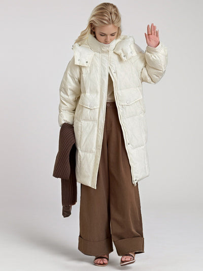 Loose and Thick Long Cotton-padded Coat