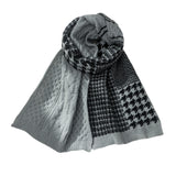 Thickened Warp Knitted Houndstooth Wool Scarf