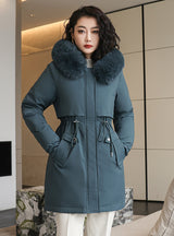 Casual Long Loose Cotton-padded Jacket