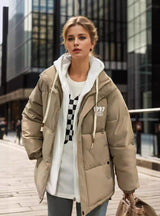 Fake Two Coats Padded Loose Cotton-padded Coat