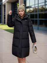 Long Slim Hooded Padded Cotton-padded Jacket