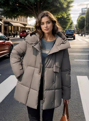 Fashion Padded Hooded Cotton-padded Jacket Coat