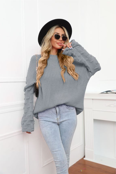 Large-size Pullover Knitted Sweater