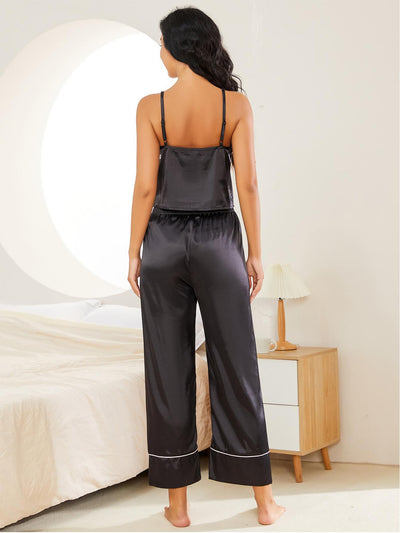 Silk Suspender Trousers Two Piece Suit