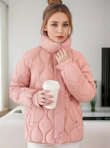 Fashion Stand-up Collar Cotton-padded Jacket Coat