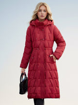 Over-the-knee Long Slim and Thick Down Coat