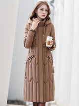 Slim Thick and Loose Long Cotton-padded Jacket