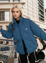 Loose Vertical Collar Cotton-padded Jacket