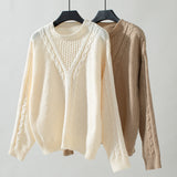 Solid Color Pullover Kink Sweater