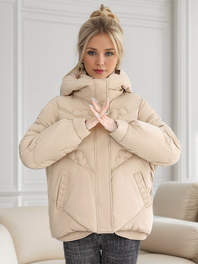 Women Hooded Short Cotton-padded Jacket