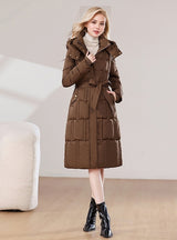 Long Hooded Loose Padded Cotton-padded Jacket Coat