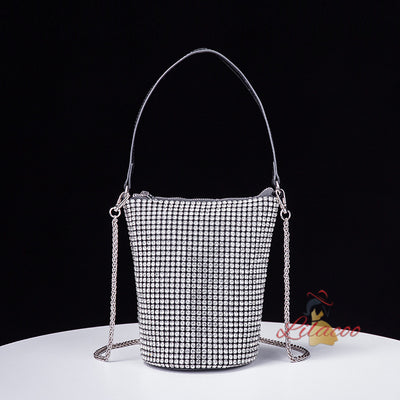 Fashion Chain Diamond Bucket Bag