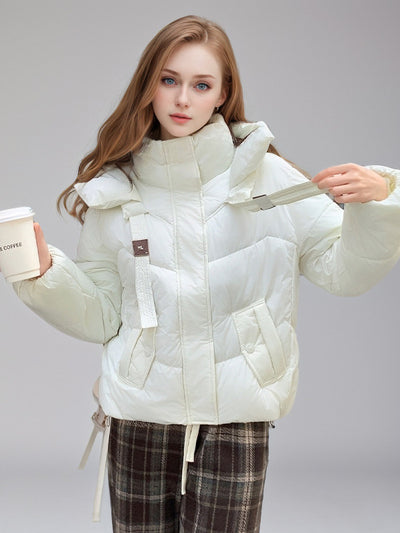 Short Hooded Padded Cotton-padded Jacket