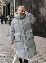 Loose Long Cotton-padded Jacket Coat