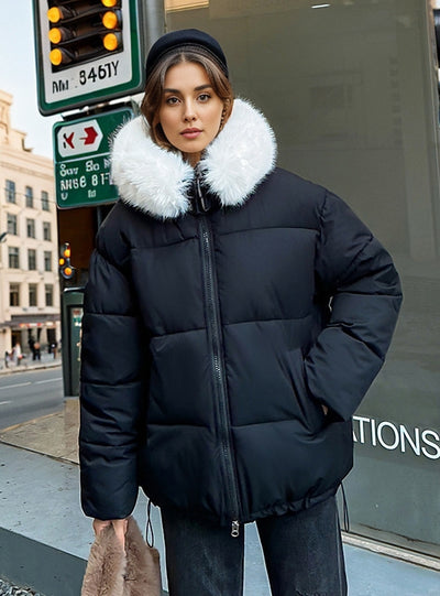 Cotton-padded Jacket Loose Down Jacket Coat