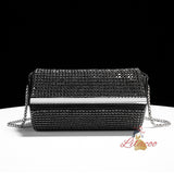 Chain Diamond-encrusted Hexagonal Box Bag