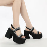 Foam-soled Thick-soled Buckles Sandals