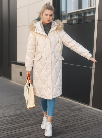 Loose Large Size Padded Long Cotton-padded Coat