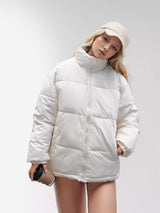 Stand-up Collar Cotton-padded Short Down Coat