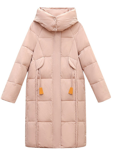 Medium and Long Thick Hooded Loose Cotton-padded Jacket