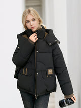 Hooded Loose Padded Cotton-padded Jacket Coat