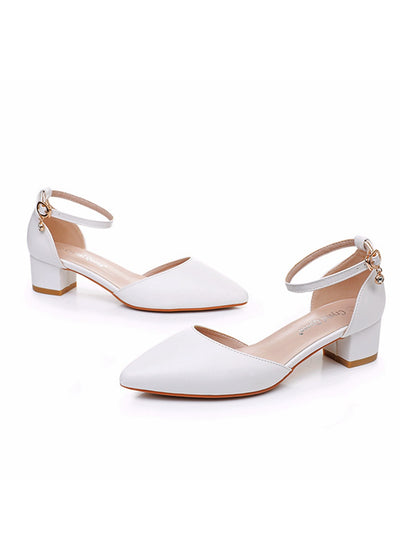 4 cm Thick Pointed Sandals Wedding Shoes