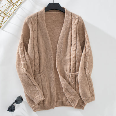 Pocket Casual Long Sleeve Sweater Coat