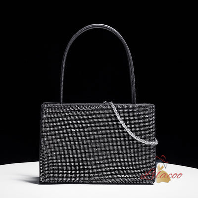 Chain One-shoulder Diamond Handbag