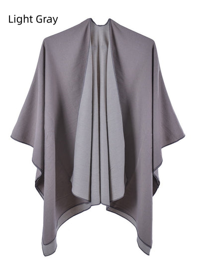 Warm Shawl Double-sided Cashmere Cloak