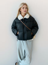 Thick Warm Solid Color Loose Cotton-padded Coat