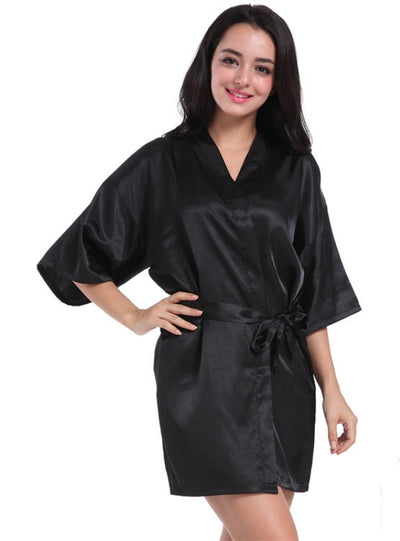 Women Loose Silk Nightgown