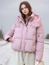 Warm Hooded Padded Cotton-padded Jacket Coat