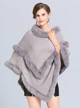 Turtleneck Pullover Cloak Shawl