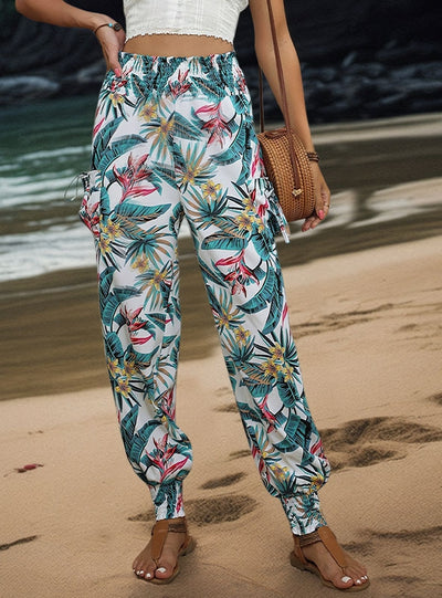 Casual Pocket Printed Pant