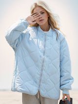 Round Neck Short Cotton-padded Jacket