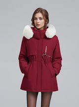 Large Fur Loose Thick Cotton-padded Down Jacket