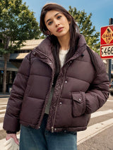 Short Loose Hooded Cotton-padded Jacket