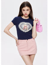 Hollow Tight Short Sleeve T-shirt