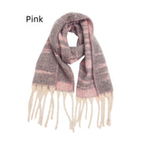 Thickened Jacquard Coarse Fringed Scarf