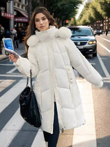 Thickened Medium and Long Over-the-knee Down Jacket