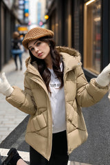 Short Hooded Padded Warm Down Coat