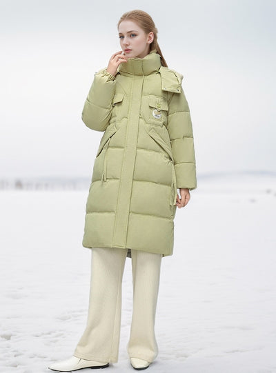 Long Hooded Padded Cotton-padded Jacket Coat