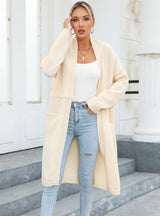 Large Size Pocket Tassel Coat Sweater