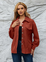 Autumn and Winter Corduroy Jacket Coat